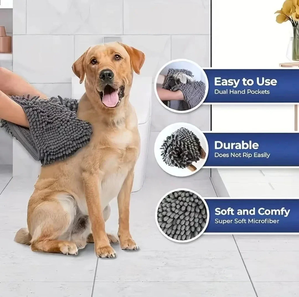 PawTrail Super Absorbent Pet Bath Towel