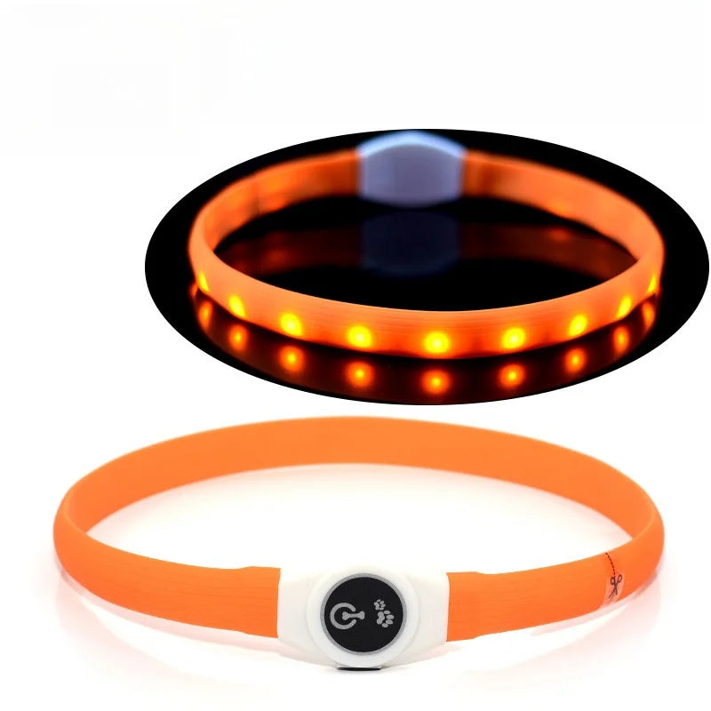 PawTrail Led Luminous Dog Collar PVC Waterproof