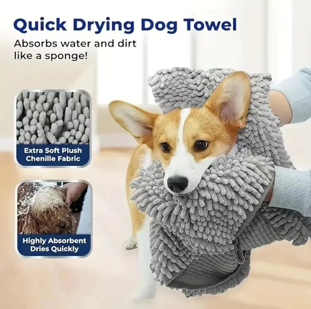 PawTrail Super Absorbent Pet Bath Towel